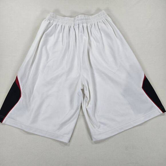Nike Air Jordan Dri-Fit White Black Red Athletic Basketball Short Size Large - Picture 6 of 8